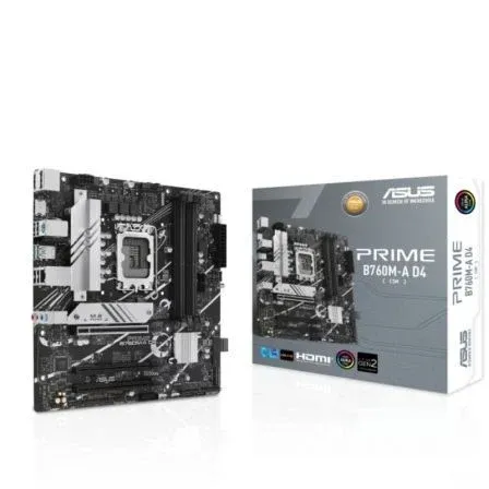 Placa Asus Prime B760m-a D4-csm Intel1700 4ddr4 2hdmi+dp 4sata+2m.2 4USB 3.2+usb-c Lan2. - foto 2