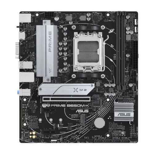Placa Asus Prime B650m-k AMD AM5 2ddr5 Hdmi/vga Pcie4.0 4sata3 Usb3.2 M-atx