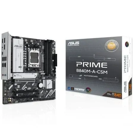 Placa Asus Prime B840m-a-csm AMD AM5 4ddr5 Hdmi/displayport Pcie4.0 4sata3 Usb2.0 Matx - foto 2