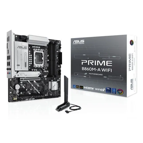 Placa Asus Prime B860m-a WIFI Intel1851 4ddr5 Hdmi/displayports Pcie5.0 Usb2.0 Matx