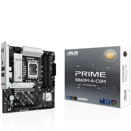 Placa Asus Prime B860m-a-csm Intel1851 4ddr5 Hdmi/displayport Pcie5.0 4sata3 Usb2.0 Matx - foto 2