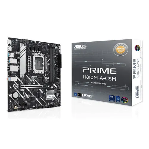 Placa Asus Prime H810m-a-csm Intel1851 2ddr5 Hdmi/displayport Pcie4.0 4sata3 Usb3.2 Matx
