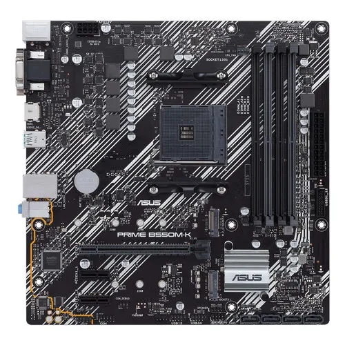 Placa Asus B550m-k AMD AM4 4ddr4 HDMI Pcie3.0 Sata1 Usb3.2 Matx