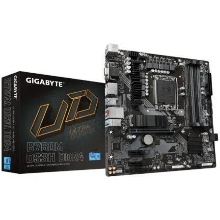 Placa Gigabyte B760m Ds3h DDR4 Intel1700 4ddr4 DMI Pcie4.usb3.2 Matx - foto 2