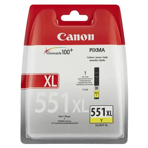 Tinta Canon Cli-551xly Amarillo Alta Capacidad