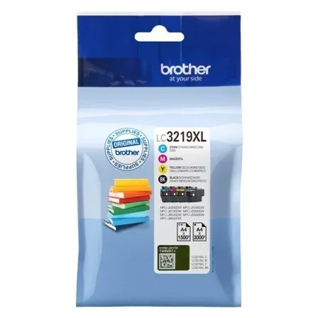 Tinta Brother Lc-3219xlval Pack Cuatricolor C/m/y/bk Alta Capacidad 1.500/3.000pag - foto 2
