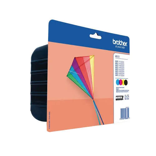 Tinta Brother Lc-223valbp Pack Cuatricolor C/m/y/bk 550PAG