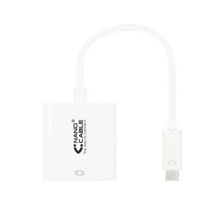 Nanocable Conversor Nano Cable Usb-c - HDMI 4K 0.15m Blanco - foto 2