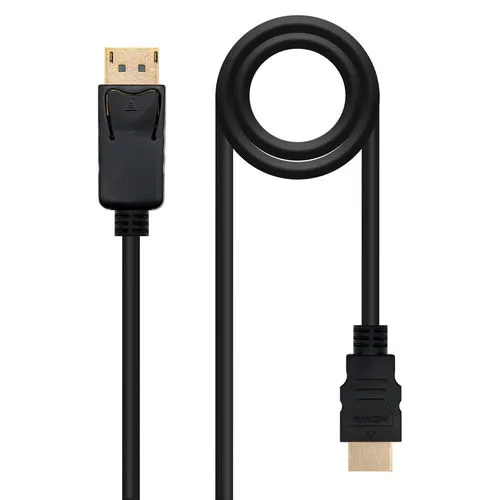Cable Video Nano Cable Displayport A HDMI Dp/m - Hdmi/m 1.5m Negro