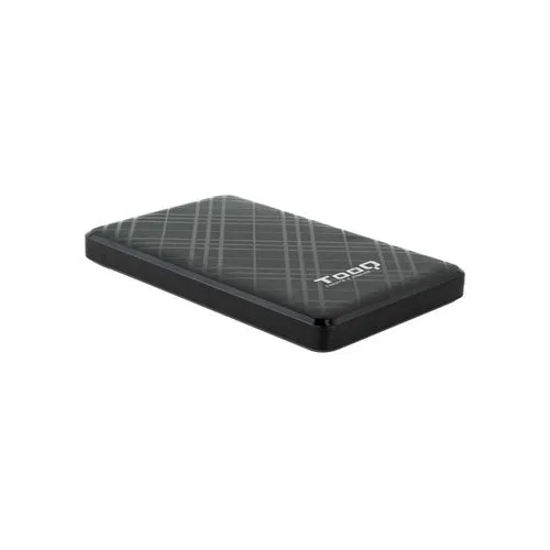 CAJA Disco Duro HDD/Disco Sólido SSD TOOQ TQE-2500B 2.5" SATA USB3.1 NEGRA
