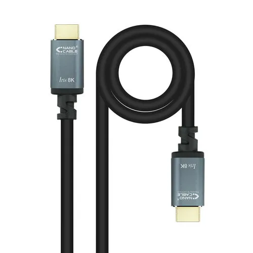 Cable HDMI Nano Cable HDMI A/m - HDMI A/m V2.1 Iris 10.0m 8K Negro