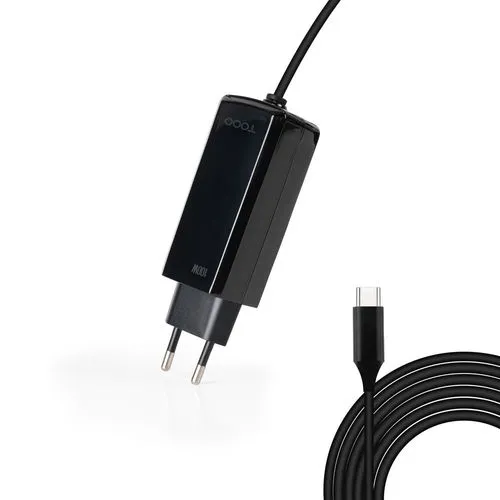 Cargador Tooq 100W Usb-c PD GAN para Portatil Negro