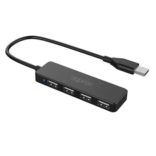 Hub Approx Appc46 4PTOS Usb2.0 480MBPS Negro