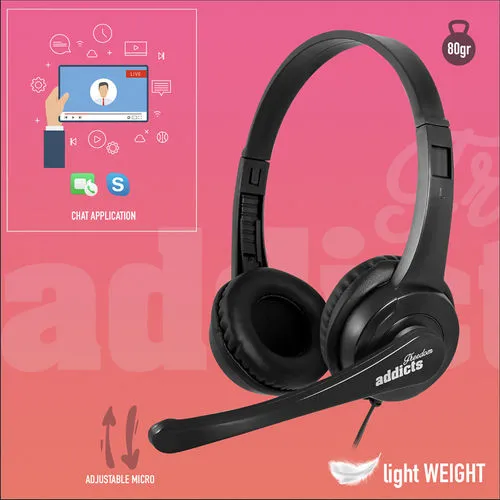 Auriculares C/microfono NGS VOX 505 USB Negro