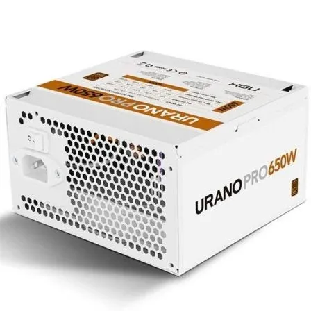Fuente Alimentacion 650W NOX Urano PRO Pfc-activo 80+bronze 12CM ATX Blanca - foto 2