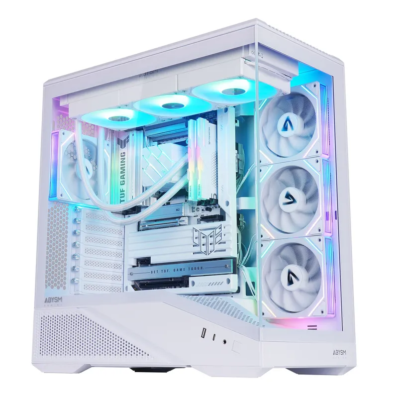 Abysm Gaming Caja Semitorre/atx Abysm Arian Frame A400 S/fuente Usb-c Blanca C/ventana - foto 2