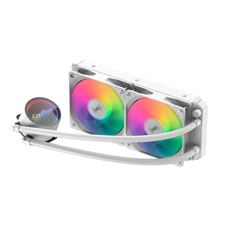 Refrigeracion Liquida CPU Coolbox Infinite Liquid 240 Blanco Argb - foto 2