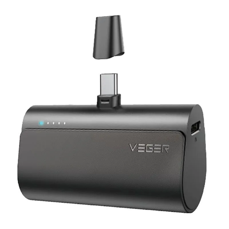 Cargador Powerbank Veger Vg-w0556 5000MAH 20W Type-c Built-in