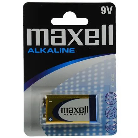 Pila 6lr61/b1 Alcalina Maxell Bl.1 9V