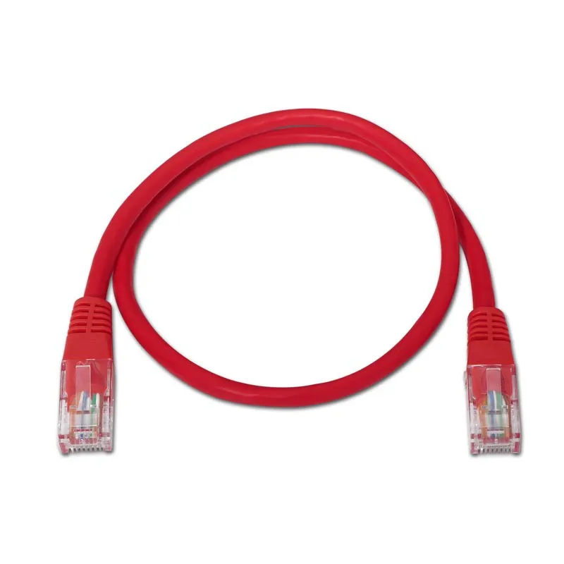 CABLE RED LATIGUILLO RJ45 CAT.5E UTP AWG24 ROJO 1.0 M NANOCABLE 10.20.0101-Ruc