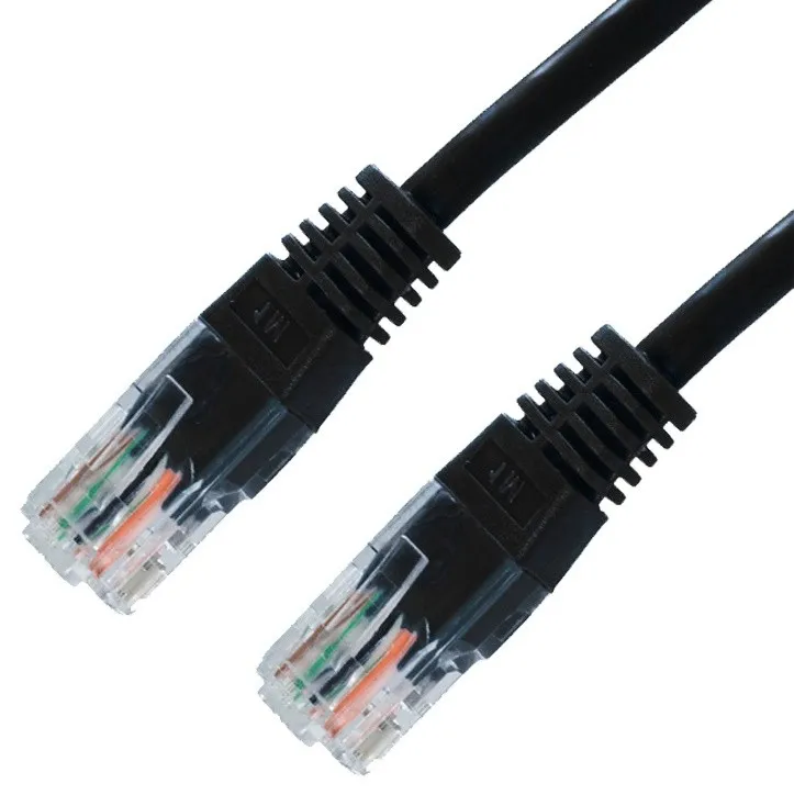 Cable RED Latiguillo RJ45 Cat.5e UTP Awg24 Negro 2.0 M Nanocable 10.20.0102-bk