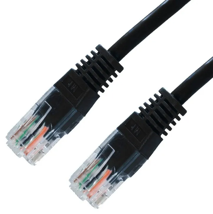Cable RED Latiguillo RJ45 Cat.5e UTP Awg24 Negro 0.5 M Nanocable 10.20.0100-bk