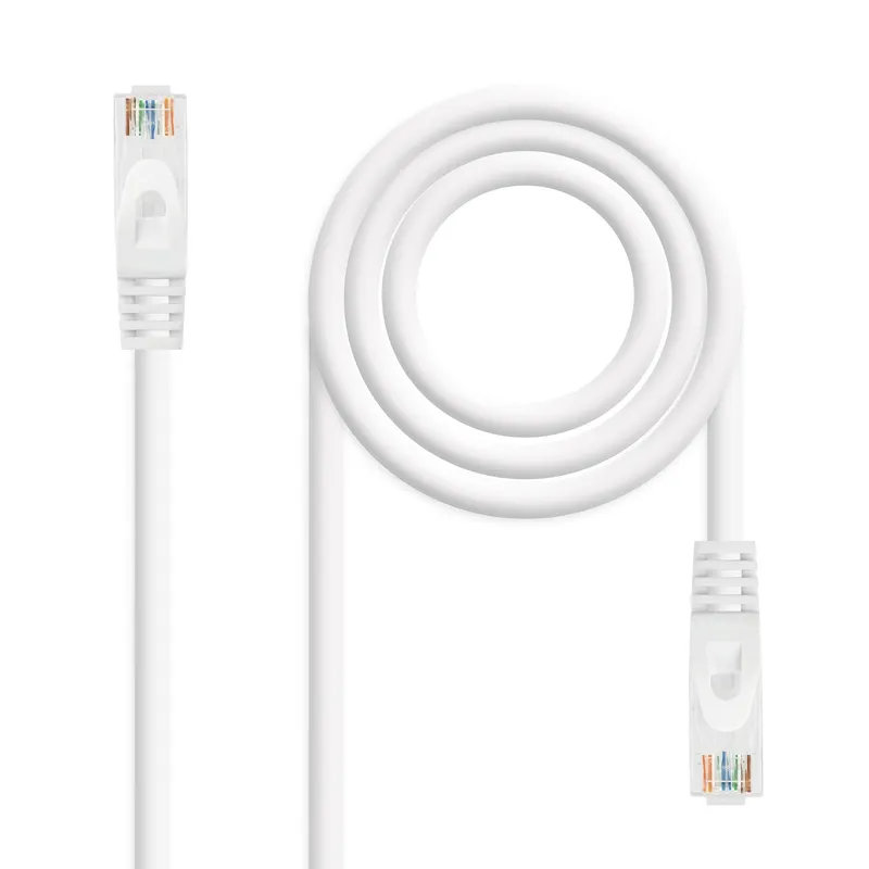 Cable RED Latiguillo RJ45 Lszh Cat.6a UTP Awg24 Blanco 2M Nanocable 10.20.1802-w