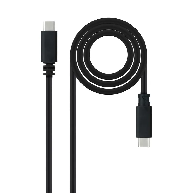 Cable Usb-c 2.0 3A Usb-cm-usb-cm 1.5m Nanocable Negro 10.01.2301-l150