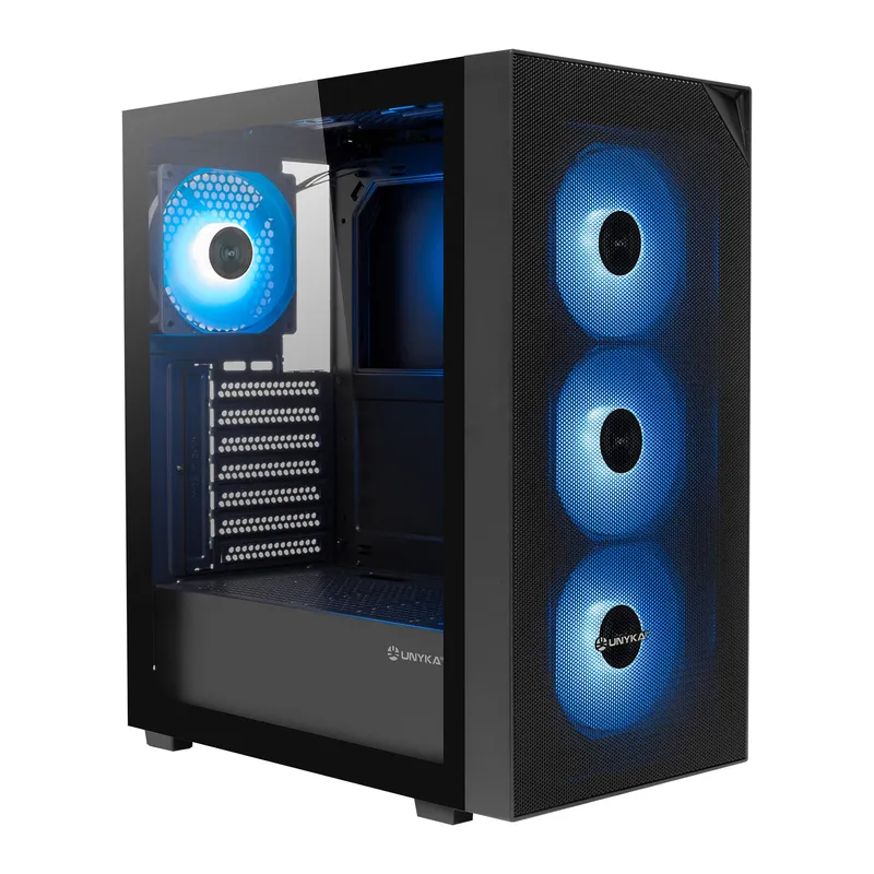 Caja ATX Unyka Gaming Revelat Mesh Compact Edition Ventana Argb Uk121805