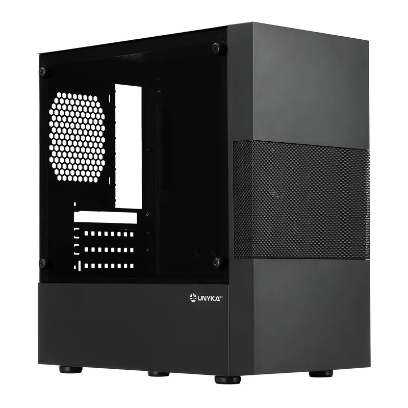 Caja Micro-atx Semitorre Unyka Aero C25(fuente500w) 2usb3.0 1usb2.0 Negro 52125