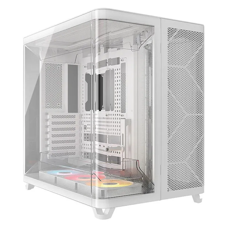 Caja ATX Semitorre Corsair AIR 5400 Rs-r Argb Cristal Templado White