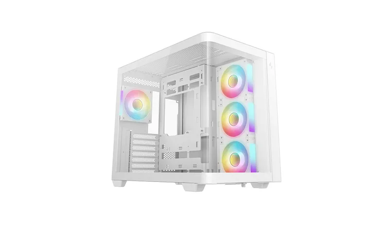 Caja ATX Semitorre Deepcool Cg530u 4F WH Cristal Temp Blanca R-cg530u-whaga4-g