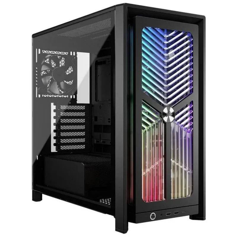 Caja ATX Semitorre Corsair Frame 4000X RS Cristal Templado Negra