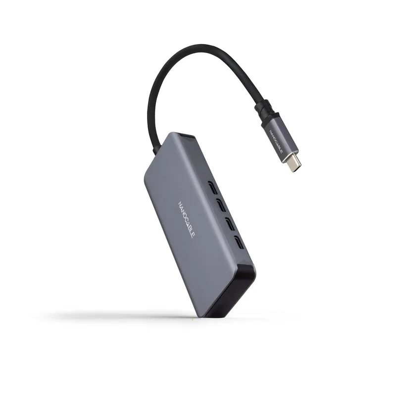 HUB USB-C/M A 3xUSB-C/H ALUMINIO 10 CM NANOCABLE 10.16.4504