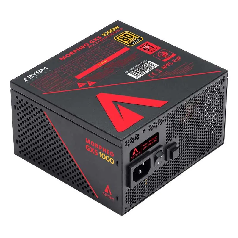 ABYSM GAMING FUENTE ALIMENTACION ATX 1000W ABYSM 3.1 GAMING MORPHEO GX5 80+Gold AB211001