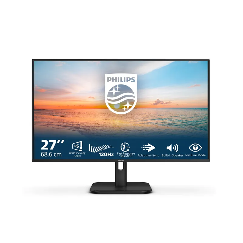 Monitor 27 Philips 27e1n1200a IPS FHD 120HZ VGA HDMI DP MM V100*100