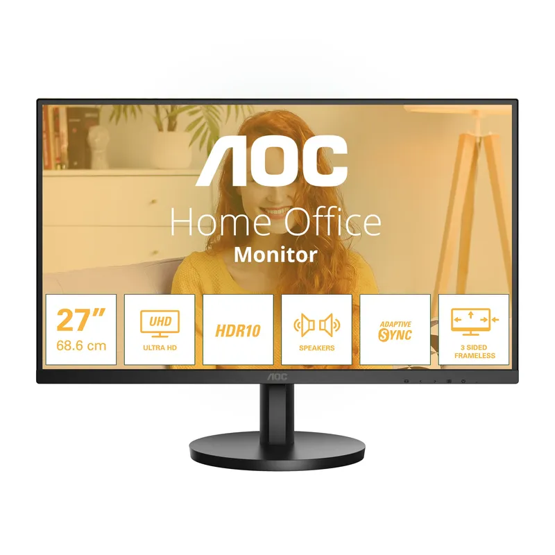 MONITOR 27 AOC U27B3A UHD 3840*2160 4K 60Hz HDMI DP MM NEGRO