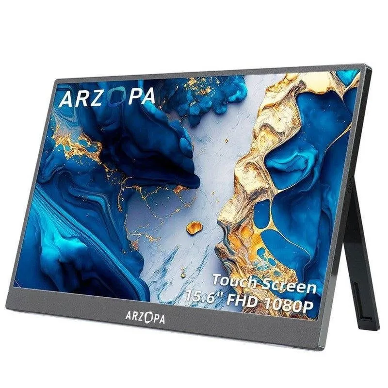 Monitor 15.6 Arzopa Portatil A1T Tactil IPS FHD 1080P 60HZ 2usb-c HDMI MM Black