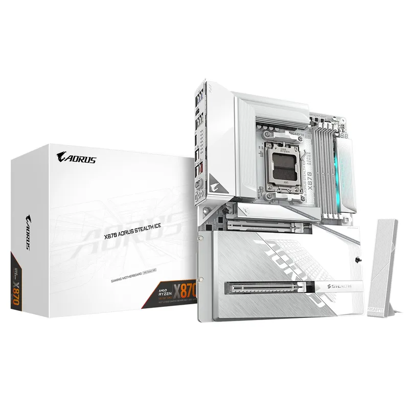 Pb AMD Sam5 Gigabyte X870 Aorusstealth ICE 4drr5 Hdmipcie5 2sata3 4M2 Usb3.2 ATX
