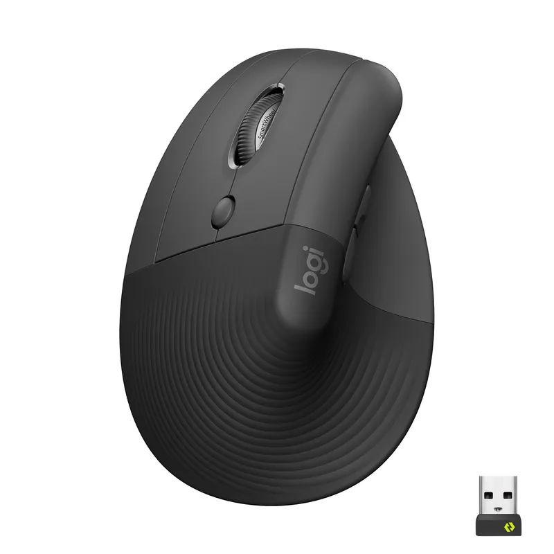 Raton Logitech Inalambrico Ergonomico Lift Vertical Zurdo 910-006474