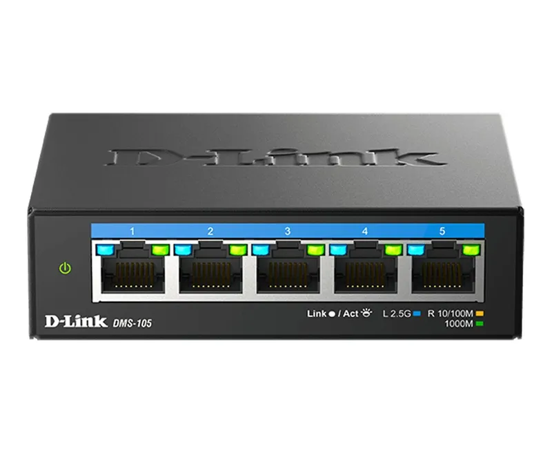 Switch D-link 5P Dms-105e 10/100/1000/2.5g Multigigabit