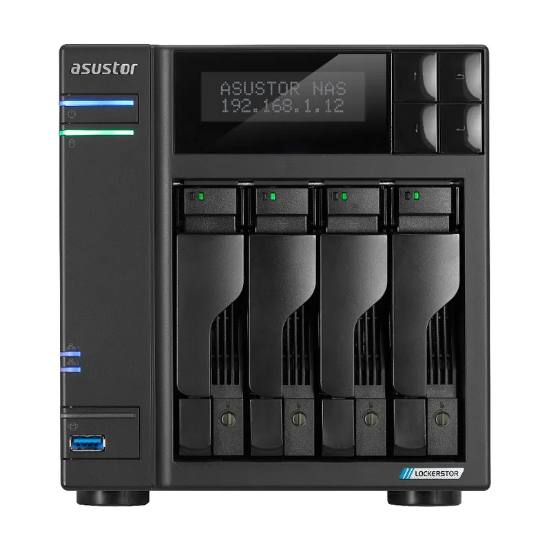 Unidad NAS Asustor As6704t Lockerstor4 Gen2 4HD SATA 4hdm.2 Qc2.0ghz 4gbddr4