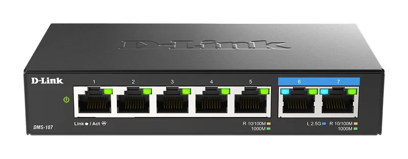 Switch D-link 7P Dms-107 Multi-gigabit Unmanaged