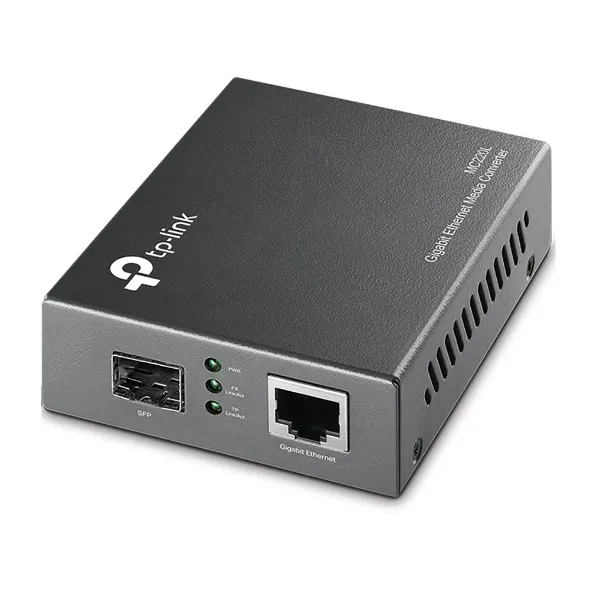 Tp-link_omada Convertidor Fibra Tp-link Omada Mc220l Rj45giga A Ranura SFP Giga 500M