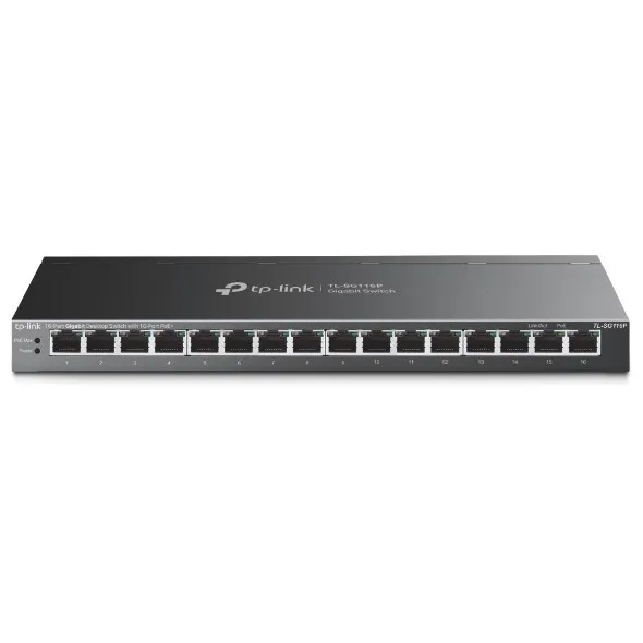 Switch Tp-link 16P 10/100/1000 Tl-sg116p Poe+