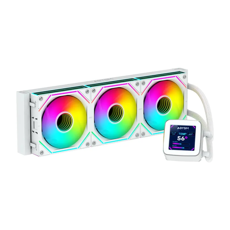 Abysm Gaming Refrigeracion Liquida CPU Liquid Cooling Oceanic LCD 360 White Argb Abysm