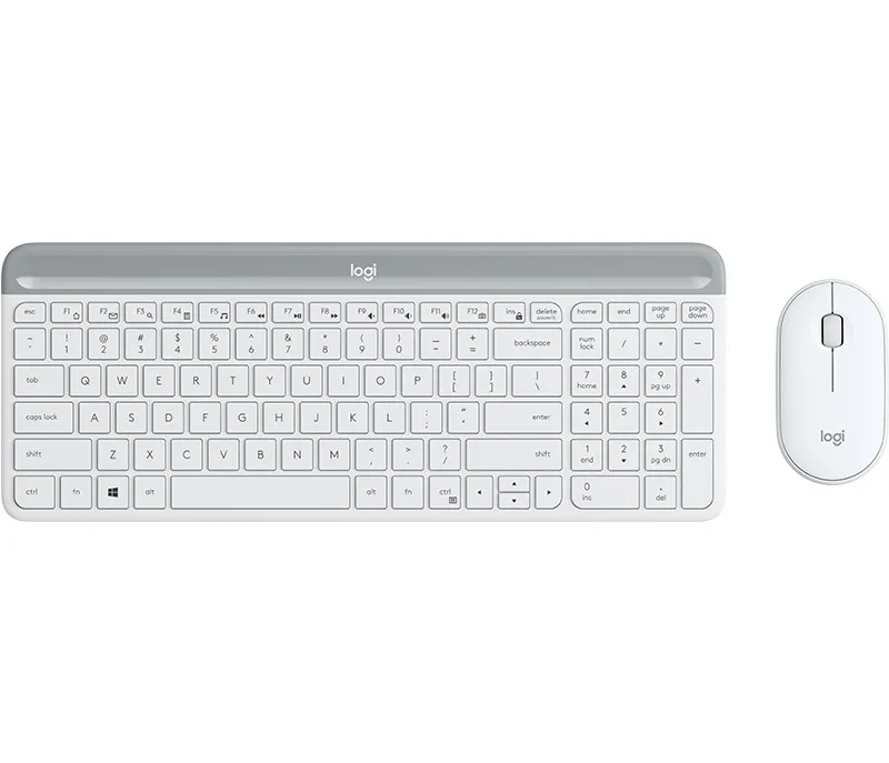 Teclado Logitech Inalambrico KIT T+r Mk470 Slim Combo Usb/inal Blanco 920-009199