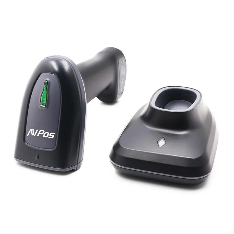 Scanner TPV Avpos 1D 2D QR Bt230 Wireless 2.4 Bluetooth USB Base Avp-bt230-2d