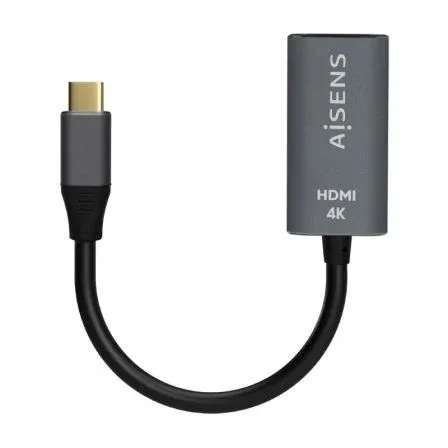 Conversor Usb-c A HDMI 4k60hz Usb-cm-hdmih Aluminio Gris 15CM Aisens A109-0683