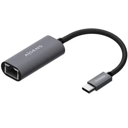 Conversor Usb3.1 Gen1 Usb-c A Ethernet Gigabit Gris 15CM Aisens A109-0709